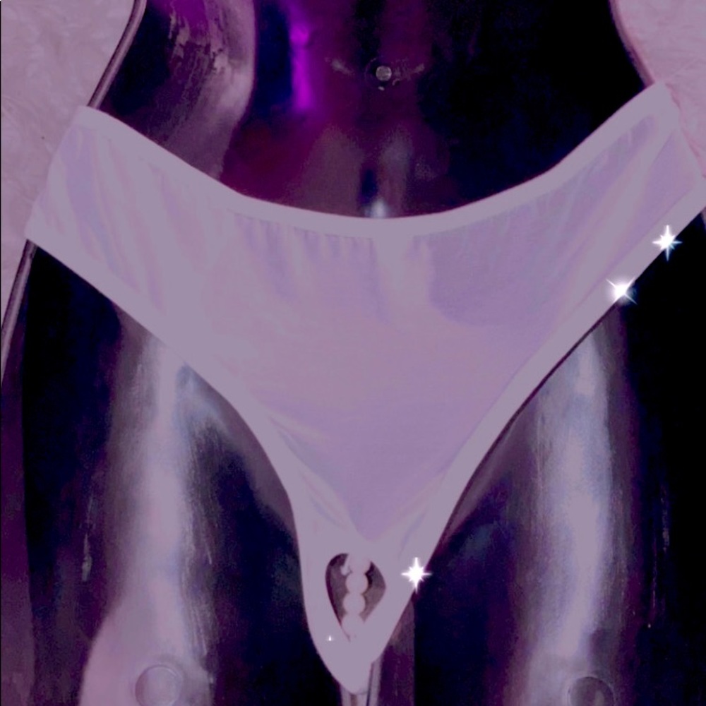 White Pearl crotchless.